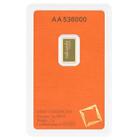 1 Gram Gold Bar - Valcambi Suisse  9999 Gold Bullion Bar  in Assay   a696