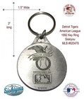 Detroit Tigers Mlb Keyring 1992 American League Key Ring Siskiyou 920478 Vintage