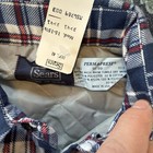 Vtg 80s Sears Mens Flannel Shirt Quilt Lined Perma-prest Medium Button Plaid Nwt