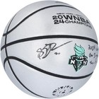 Sabrina Ionescu Liberty Signed Wilson 2024 Finals Champs Logo Ball W inscs Le 25