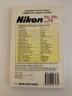 Complete Nikon User S Guide F4s  And F3e  Camera Manual Book