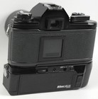 Nikon Em 35mm Slr Film Camera  Black Body W md-14 Motor Drive   135mm Lens Japan