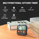 Thermopro Tm03w 2-pack Digital Timer For Cooking  Countdown Timer Stopwatch