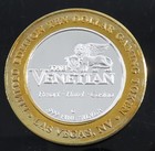 Venetian Casino Limited Edition Ten Dollar Gaming Token  999 Fine Silver Inv 7