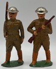 10 All Original Vintage Barclay Manoil Lead Soldiers No Repairs Or Repainting 