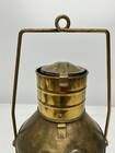 Vtg Anchor Nautical Maritime Ship Lantern Brass Oil Light Lamp 19  Tall As Is