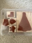 Stampin    Up Rubber Stamp Set Christmas Holiday Craft Set Of 5  five 