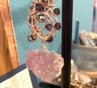 Amethyst Wire Wrap Sun Catcher Hoodoo Conjure Folk Magic Protection Amulet H33