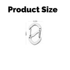 5 Pieces Double Opening Lobster Clasp Shorten Necklace Clasp stainless Steel    