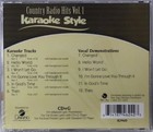 Country Radio Hits Volume 1 Christian Karaoke Style New Cd g Daywind 6 Songs