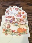 Vintage Greeting Card Mary Hamilton First Thanksgiving Hallmark Unused 