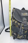 Legend Of Zelda Hylian Crest Backpack Black Gold Rucksack Cosplay Drawstring B3