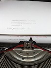 Vintage Underwood Standard Portable Typewriter Four Bank Keyboard Green Marble