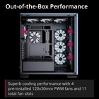 C1-r Mid-tower Atx High Airflow Pc Case  4x120mm Pwm Argb Fan  11 Fan Slots     