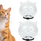 Kitten Breathable Sturdy Muzzle Mask Cat Head Cover Space Hood Ball Shaped