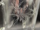 Vintage Clear Glass Cocktail Pitcher Etched Starburst Design 