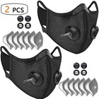 Half Face Cover Respirator Dust Mask Anti Air Pollution Reusable With Filters