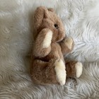 Vtg Eden Wind Up Musical Teddy Bear Tan Plush Red Nose Zipper Back Collectible
