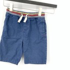Boden Kids Size 8 Shorts Blue Chinos Cotton Canvas Pull On Drawstring Boys Girls