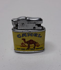 Vintage Camel Cigarettes Flip Top Lighter The One And Only Smoke Yellow Graphic