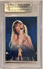 Taylor Swift Folklore Signed Custom Cut Auto Card Bas Beckett Slabbed