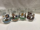 4 Vintage Welch   s Jelly Jars Peanuts Snoopy Linus Charlie Brown Woodstock Lucy