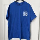 Jonas Brothers 2025    greetings From Your Hometown    Tour Crew Shirt Blue Size Xl