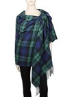 Oversized Scotland Scottish Tartan Plaid Cashmere Feel Shawl Wrap Blanket Scarf