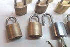 12x Abloy 3015 3018 Brass Padlock W 3 Keys Excellent Condition High Security