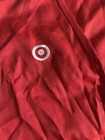 Target Bullseye Logo Red Zip Front Work Vest With Pockets Unisex