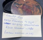 Antique Laquer Snuff Box French Scene With Provenance