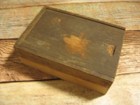 Primitive Vintage Sliding Lid Tinder Box Wood Original Surface Dovetail