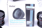 Two Vivitar 0 43x Wide Angle 2 2x Telephoto Lens Conversion 40 5mm Nos Open Box