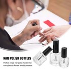 3 Pcs Clear Glass Nail Polish Bottles With Brush Empty Nail Polish Container