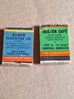 Old Vintage Antique Match Book Lot Of Two