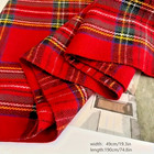 Holidays Red Tartan Plaid - Oversized Pashmina Stole  Shawl Wrap    new       