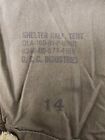 U s  Armed Forces Shelter Complete  pup Tent  W  Poles And Stakes