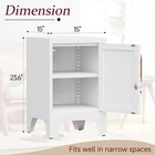 Night Table Lockable End Table Coffee Table Metal Locker Bedside Storage Cabinet