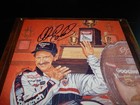 Beautiful Dale Earnhardt Autographed 8 X 10 On Wooden Plaque Name Plate   C o a 