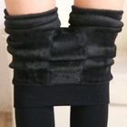 Women Thermal Thick Winter Warm Fleece Lined Fur Tight Pencil Leggings Pants Us