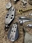 Lot Old Assorted Sailboat Pulley Block   Pulleys Latches Marine Hardware Parts