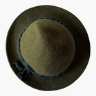 German Wool Felt Alpine Hat 56cm Olive Green Trachten Oktoberfest