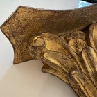 Vintage Italian  large Wood Gold Florentine  italy Shelf Sconce Antique Carved
