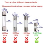 Bojack Mini Fuse 3 6x10 Mm 2 5 A Amp 125 V 125 Volt 0 14x0 39 Inch 2 5a 