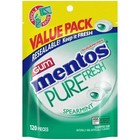  2 Pack  Mentos Pure Fresh Sugar-free Spearmint Xylitol Chewing Gum  120 Count