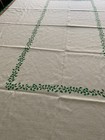 Fabric Christmas Holly Tablecloth 84 X 57