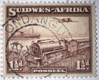 Travelstamps  1937 South West Africa Stamps Sc  110 Mail Transport 1 1 2d Used