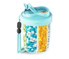 Rotating Pill Dispenser Organizer Bpa Free Vitamin Medication Storage Container