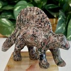 Crinoid Fossil Stone Dinosaur Figurine Hand Carved Spinosaurus Dino Carving 4 3 