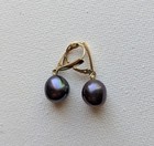 Freshwater Pearl Necklace   Earring Set 14k Gold Read Description 